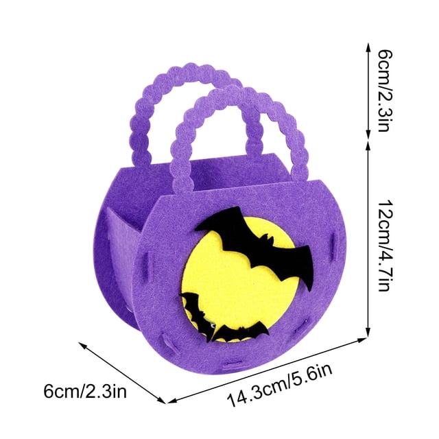 Halloween Candy Bags Halloween Handbag Non-Woven Bag Ghost Children's Gift Candy Bag Halloween Props Supplies Small Gift Bags