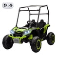 thumbnail image 1 of BeesClover 24V Kids' Heavy-Duty Ride Power Wheel with Tent 4WD Off-Road Electric Vehicle, LED Lights, Music & Horn, Shock Absorbers, 3-Speed Options, 4 MPH Mini Golf Cart,2-Seater, 1 of 9