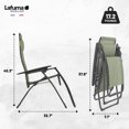 thumbnail image 3 of Lafuma LFM3118-8557 Futura Series Fauteuil Inclinable d'Extérieur à Gravité Zéro, Vert, 3 of 7