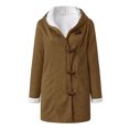 thumbnail image 2 of Innerwin Veste à Manches Longues Manteau pour Femmes Boutons de Vacances Ample Extérieur Kaki 4TG, 2 of 3