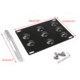 thumbnail image 2 of Front Bumper Tow Hook License Plate Mounting Holder Bracket Fits For VW Golf 6, 2 of 7