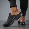 thumbnail image 4 of Womens Mens Breathable Mesh Slip on Mules Walking Sneakers Open Back Knit Non Slip Flats Shoes, 4 of 7
