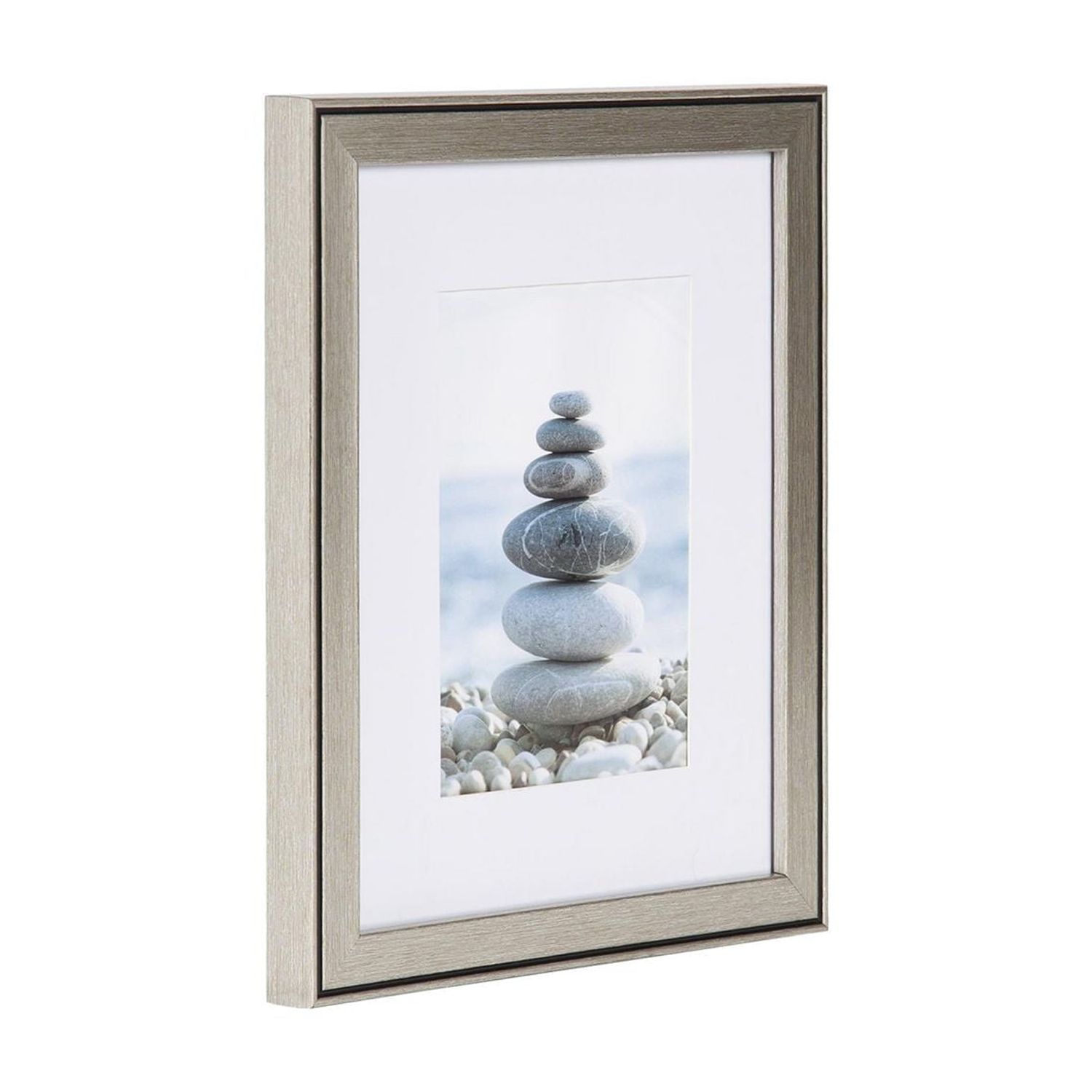 Cadre photo Aubree de DesignOvation – argent 20,3x25,4cm à 12,7x17,8cm