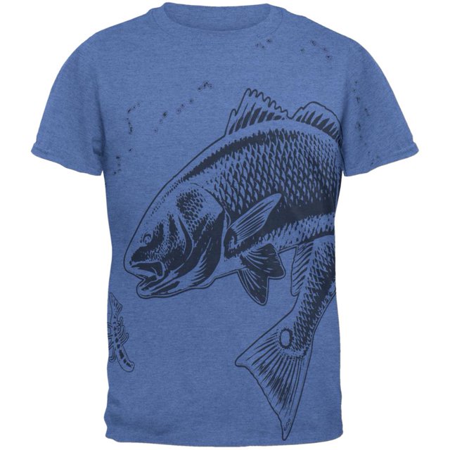 Redfish Red Drum Fish T-Shirt pour Homme