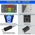 thumbnail image 3 of Fluid Brake Fluid Tester, High Precision Car Brake Fluid Detector with Color LCD Screen Audible Alarm DOT3 DOT4 DOT5.1 ENV4 ENV6 Tester, 3 of 6
