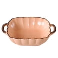 thumbnail image 1 of Qeeadeea Rectangular Lasagne Pan With Handle, Small Ceramic Bakeware Pan For 1 Person, Porcelain Baking Dish Oven Proof-Pink-21x16.5x5cm, 500ml, 1 of 7