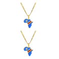 thumbnail image 3 of Maytalsory Lightweight And Comfortable Necklace Featuring Africa Map Pendant Statement Congo 2Set, 3 of 6