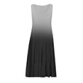 thumbnail image 4 of Babysbule Liquidation Robes d'Été pour Femmes, Mode Féminine Vacances Été Dégradé Imprimé Sans Manches Robe de Plage Fête, 4 of 5