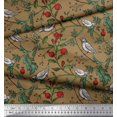 thumbnail image 3 of Soimoi polyester Crepe Fabric Bird & Leaf Bird Print Fabric by Yard 42 Inch Wide, 3 of 3