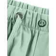 thumbnail image 4 of MAWCLOS Men Trousers Elastic Waist Sweatpants Drawstring Pants Baggy Party Solid Lounge Green 2XL, 4 of 9