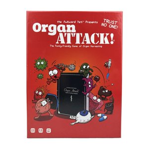Organ Attack Human Anatomy Card Game - Fun and Educational Strategy Board Game for All Ages, Perfect for Family Gatherings, Friends' Nights and Game Parties 1 Box of Board Game Cards