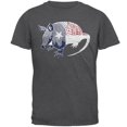 thumbnail image 1 of Armadillo Texas State Flag Distressed Silhouette Mens T Shirt, 1 of 1