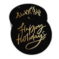 thumbnail image 1 of Inkdotpot Happy Holiday Bottle Tag Real Gold Foil Favor Hang Tags 100 Pack, 1 of 6