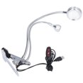thumbnail image 4 of Clip Lampe de Bureau 10 Vitesses Réglables LED Double Tête Lampe de Table Col de Cygne Lampe de Lecture pour Chambre à Coucher, 4 of 8