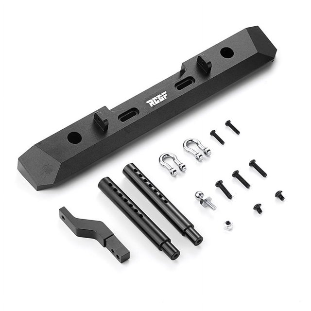 ZheElen Aluminum Alloy Durable Rear Bumper For 1/10 GEN8 RC Car Part RC Car Accessories Replacement Parts RC Upgrade Part Black