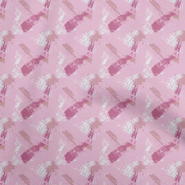 oneOone Cotton Cambric Light Pink Fabric Abstracts Craft Projects Decor Fabric Printed By The Yard 56 Inch Wide