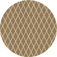 thumbnail image 1 of Ahgly Tapis Rond Lavable en Machine Intérieur Transitionnel Chêne Brun, 8 Pieds Rond, 1 of 7