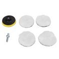 thumbnail image 2 of Wool Polishing Pad Kit, Easy To Assemble Buffing Pad Imitation Wool 6pcs  For Car Polisher, 2 of 8