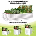 thumbnail image 4 of EDTara Galvanized Raised Garden Bed, Large Outdoor Planter Box with Open Base & Safety Edge, Rustproof Steel for Vegetables, Flowers, Herbs, 4 of 9