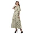 thumbnail image 2 of Moomaya Robes d'Été Imprimées à Manches Courtes pour Femmes, Tenue de Fête Décontractée, 2 of 4
