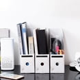 thumbnail image 4 of 3 Pcs Porte-Revues en Carton Robustes Porte-Dossiers Boîte de Rangement pour Magazines Porte-Dossiers de Bureau, 4 of 6