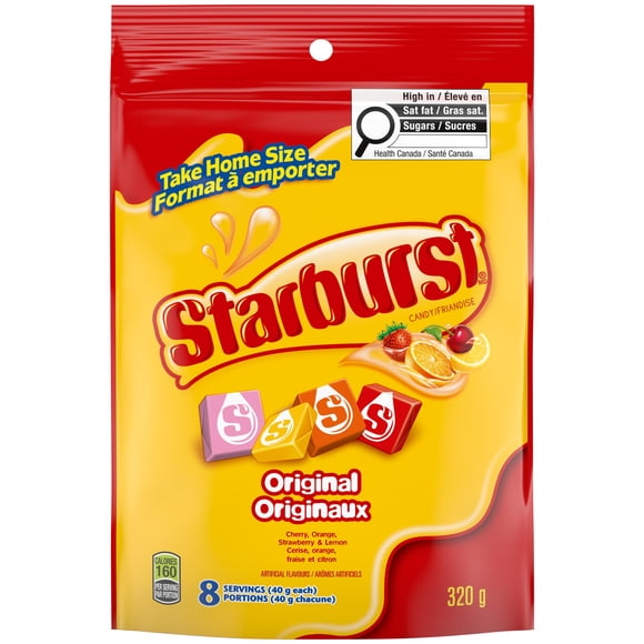 STARBURST, Original Chewy Candy, Take Home Bag, 320G