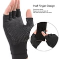 thumbnail image 4 of Compression 2pcs Fingerless Compression Gloves Copper Fibre Soft Highly Elastic Non Slip  Silicone Hand Support Wrist Glove For Carpal Tunnel, 4 of 8