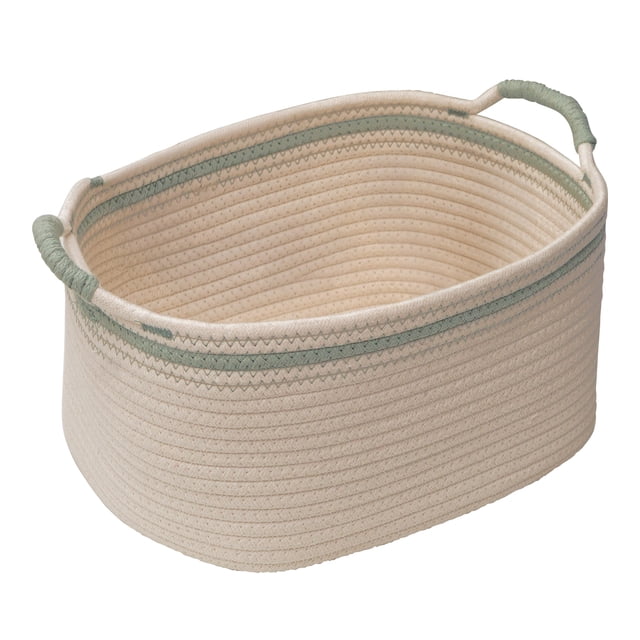 Zenna Home Coiled Rope Rectangular Decorative Storage Basket