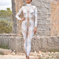 thumbnail image 2 of Kcodviy Combinaison pour Femmes Squelette Robot 3D à Manches Courtes Pantalon Ensembles pour Femmes Impression Justaucorps Fermeture Éclair au Dos Grande Taille Combinaison pour Femmes Halloween Justaucorps Corps Complet, 2 of 9