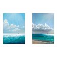 thumbnail image 1 of "Sea Bliss" Vignette 2 Pièces par Eve Wheeler, Cadre Blanc, 1 of 2