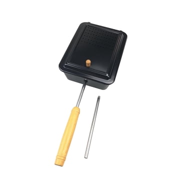 Lipstore Campfire Popcorn Popper Comfortable Handle BBQ Tool for Hiking Picnic Indoor