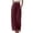 Wine, variant on LOVZFMLL Women's Pants, Casual Solid Pants Comfortable Elastic High Waist Wide Leg Full Length Trousers White, 2XL