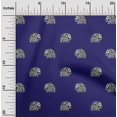thumbnail image 1 of oneOone Cotton Silk Fabric Elephant Block Decor Fabric Printed BTY 42 Inch Wide, 1 of 4