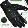 thumbnail image 2 of RDX Weight Lifting Gloves Gym Workout, Full Finger Touch Screen, Breathable Anti Slip Padded Palm Protection, Fitness Strength Training Powerlifting HIIT WOD Exercise, Men Women Home Gym Cycling, 2 of 7