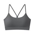 thumbnail image 5 of Jovati Sports Bra for Women, U-Neck Design with Dry-Fit Fabric, Double Support, Tailored Fit, 82% Nylon 18% Spandex Blend, Beige Mint Green Red Coffee Gray, 5 of 5