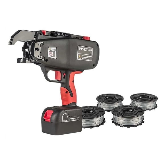 Rebar Tying Machine 14.4V 4.0Ah, Automatic Rebar Tier Binding Machine With 2 Battery Wire Pliers Electric Strapping Machine ,Widely Used