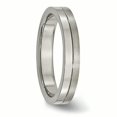thumbnail image 4 of Titanium 4mm Brushed & Polished Band Ring 7 Size, 4 of 6