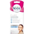 thumbnail image 1 of VEET® PURE Bandes de Cire à Froid pour le Visage, Peau Sensible, 40 unités + 4 Lingettes, 1 of 8