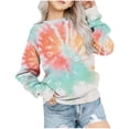 thumbnail image 1 of Yuyuzo Chandails en Molleton pour Filles Tout-Petits Col Rond Manches Longues Décontracté Confortable Bloc de Couleur Pull d'Automne pour Bébé Fille, 1 of 5
