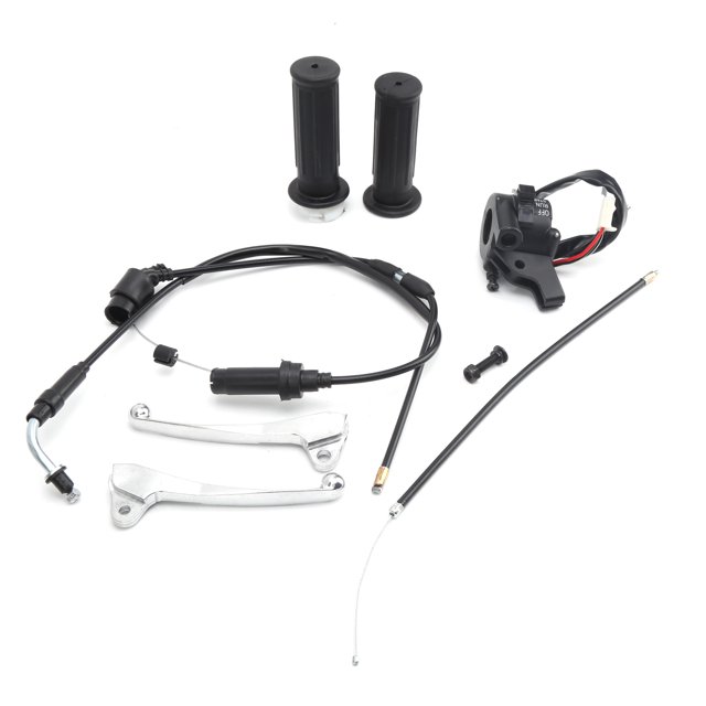 Poignée d'Accélérateur Câble Levier de Frein Kit d'Allumage Compatible avec YZinger 50/PeeWee PW50