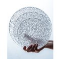 thumbnail image 3 of 7 Inch Creative Ice-flower Crystal Plate Home Dessert Plate Simple Glass Fruit Salad Plate Living Room Coffee Table Tray, 3 of 8