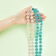 thumbnail image 4 of CHUANK 9Strands 843Pcs Baking Paint Glass Beads Strands 4/6/8mm Faceted Lilac Rondelle Crystal Glass Beads Pearl Luster Plated Loose Beads for Jewelry Making, 4 of 9