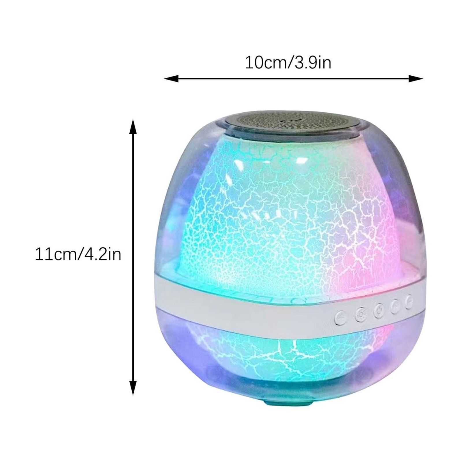 Speakers Bluetooth Wireless Bluetooth Speaker Subwoofer Full Screen Color Light Outdoor Portable Home Integrated Audio System Portable Bluetooth Speakers