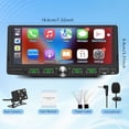 thumbnail image 2 of Single Din Touchscreen Radio with Wireless Apple CarPlay & Android Auto, 6.9" IPS Car Stereo with Bluetooth, Mirror Link, FM/AM,EQ, USB/Type-C, SWC,, 2 of 12
