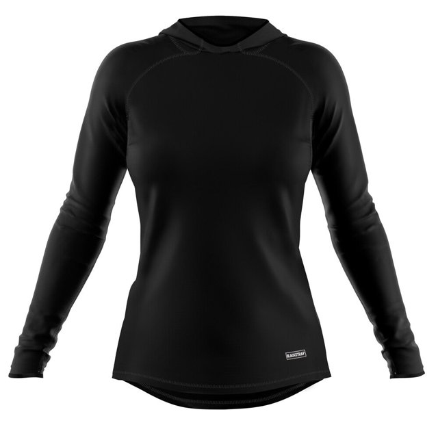 BLACKSTRAP Haut de Base Thermique à Capuche pour Femmes Noir, G