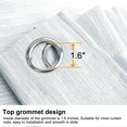 thumbnail image 4 of PiccoCasa 2 Panels Kitchen Linen Look Blackout Curtains Light Gray 52"x36", 4 of 7