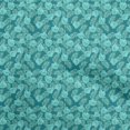 thumbnail image 1 of oneOone Polyester Spandex Teal Green Fabric Tropical Sewing Craft Projects Fabric Prints By Yard 56 Inch Wide, 1 of 5