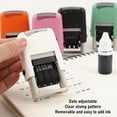 thumbnail image 4 of Compact Adjustable Date Stamp, Clear Imprints, Wide Usage, ABS Material, Portable, Efficient for Office and Home with Received for Labeling, Self Inking Stamping Tool, 4 of 7