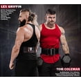 thumbnail image 3 of RDX Weight Lifting Powerlifting Belt, 6mm Thick Cowhide Leather, 4 Inch Back Lumbar Support, 12 Adjustable Holes, Bodybuilding Strength Training Core Exercise Fitness Workout Squats, Deadlifts, White, 3 of 8