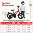 thumbnail image 3 of Costway Vélo pour Enfants de 12 Pouces pour Garçons et Filles de 3 à 4 Ans avec Siège Ajustable, Frein à Main, Réflecteurs, Rouge, 3 of 10